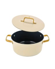 CACEROLA ARCOS ALUMINIO SAMOA ICONIC BEIG 24 CMS.