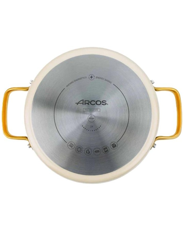 CACEROLA ARCOS ALUMINIO SAMOA ICONIC BEIG 24 CMS.