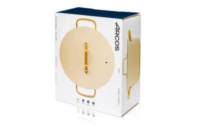 CACEROLA ARCOS ALUMINIO SAMOA ICONIC BEIG 24 CMS.