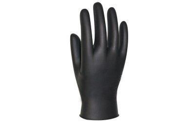 GUANTES NITRILO NEGRO T-XL SANTEX CAJA 100UDS.