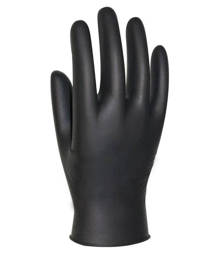 GUANTES NITRILO SANTEX TALLA XL NEGRO C/100UNID.
