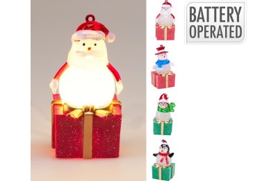 FIGURA NAVIDAD 10CMS. LED CRISTAL KOOP.