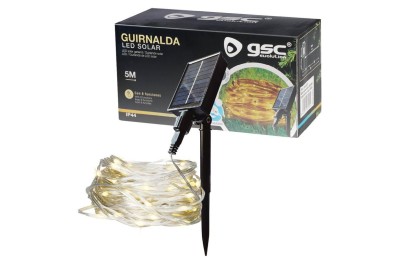 GUIRNALDA LED SOLAR 5MTS. 8 FUNCIONES 2700K GSC