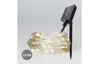 CORTINA LED LUMINOSA SOLAR 2X1MTS. 8 FUNCIONES 2700K GSC