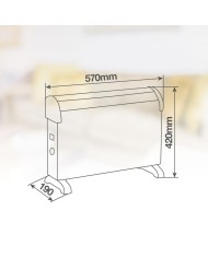 CALEFACTOR CONVECTOR SUSUK NAIROS 2000W. GSC