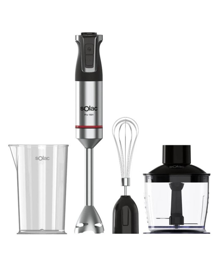 BATIDORA PICADORA 3 ACCES. SOLAC 1500 W. PRO CHEF 1501