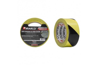 CINTA SEÑAL.ADHE AMA/NEGRA 50MMX33MTS.