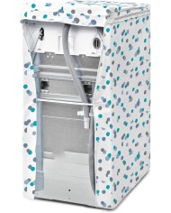 FUNDA LAVADORA CARGA SUPERIOR RAYEN 84X45X65 CMS.     ESTAMPADO CONFETI
