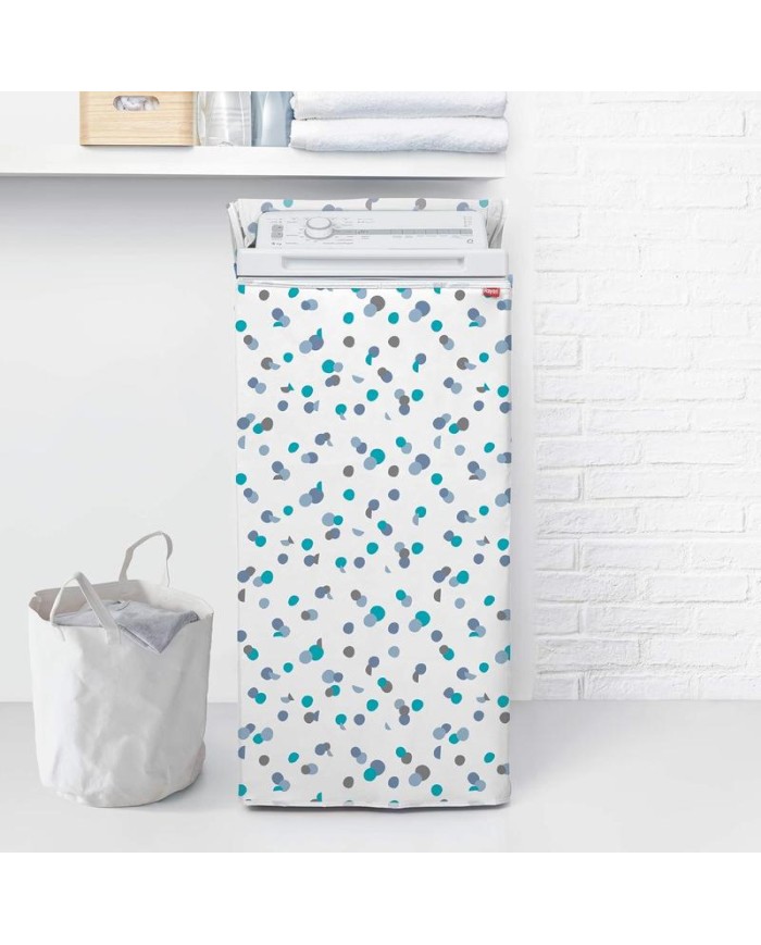 FUNDA LAVADORA CARGA SUPERIOR RAYEN 84X45X65 CMS.     ESTAMPADO CONFETI