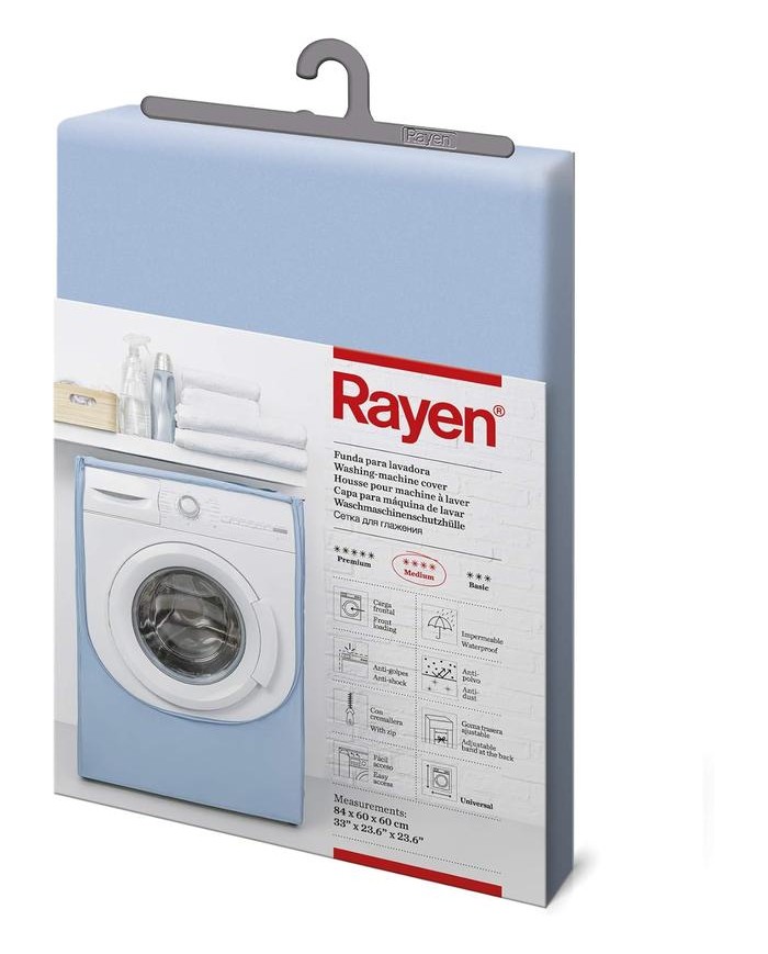 FUNDA LAVADORA CARGA FRONTAL RAYEN 84X60X60 CMS. AZUL