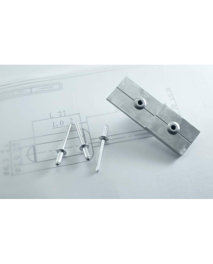 REMACHE ESTANDAR ALUMINIO CABEZA ALOMADA 4'8X14 C/500UDS.