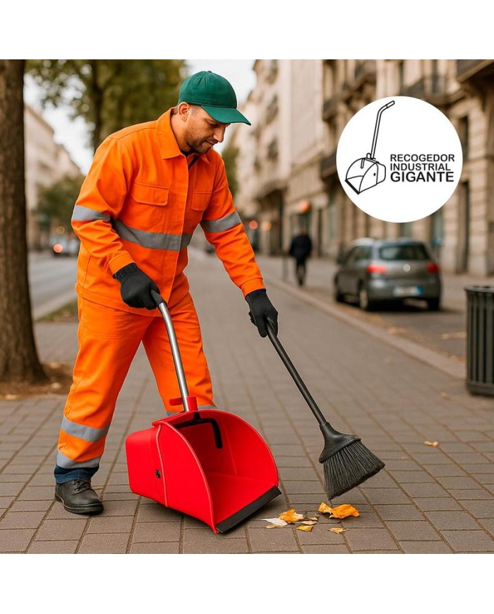 RECOGEDOR BASURA INDUSTRIAL GIGANTE 80X34X38CMS. PAMEX