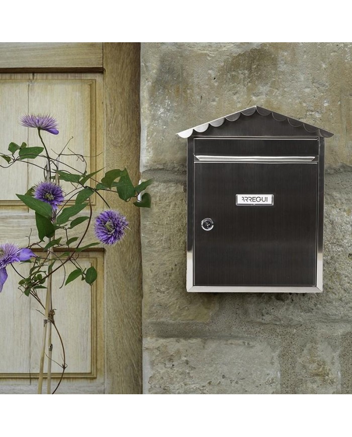 BUZON EXTERIOR ARREGUI VISIT ACERO INOXIDABLE 228X22MM.