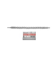 JUEGO PUNTAS ATORNILLAR 11PZAS. EINHELL EJE FLEXIBLE  49133115