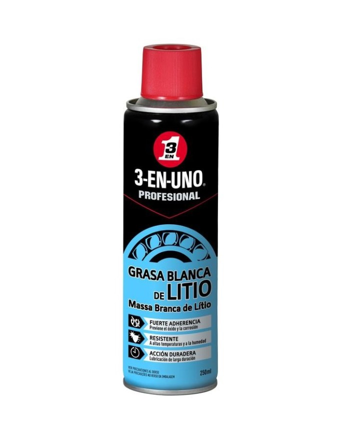 GRASA DE LITIO 3-EN-UNO 250ML.