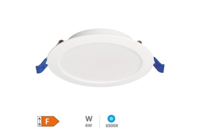 LED DOWN GSC CIRCULAR EMPOTRAR 6W 6500 K BLANCO 12CMS.