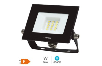 FOCO LED. 10W. 6500K GSC IP65 NEGRO-LIBERTINA