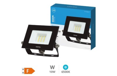 FOCO LED. 10W. 6500K GSC IP65 NEGRO-LIBERTINA