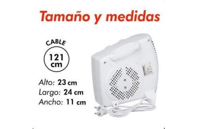 CALEFACTOR VERTICAL/HORIZONTAL HAYDENT 1000/2000W
