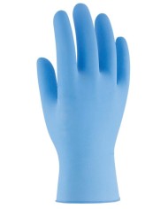 GUANTES NITRILO SANTEX TALLA M AZUL C/100UNID.
