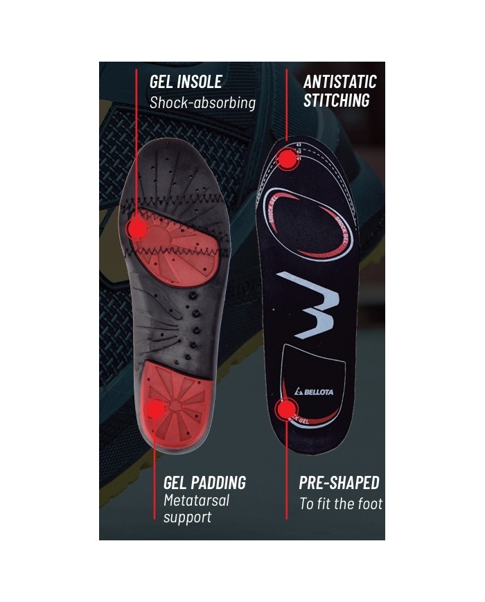 PLANTILLAS DE CALZADO T. 42-44 BELLOTA