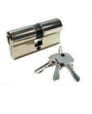 CILINDRO YALE NIQUELADO 60 MM. LEVA LARGA 30X30