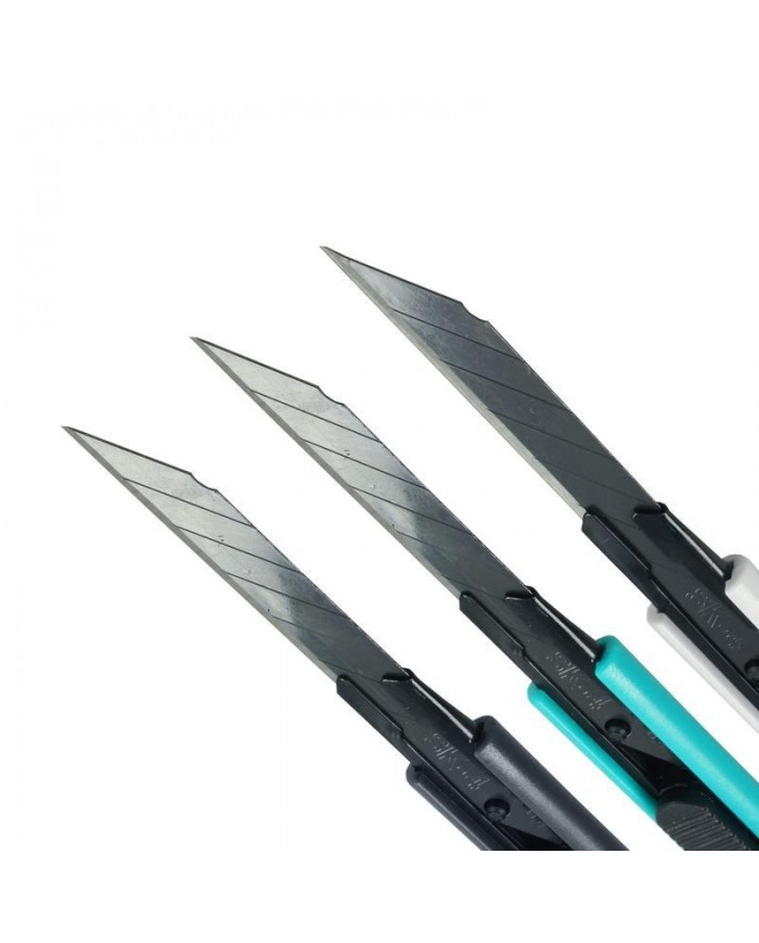 CUTTER FSK  9 MM. PLASTICO COLORES  FSKTWP209