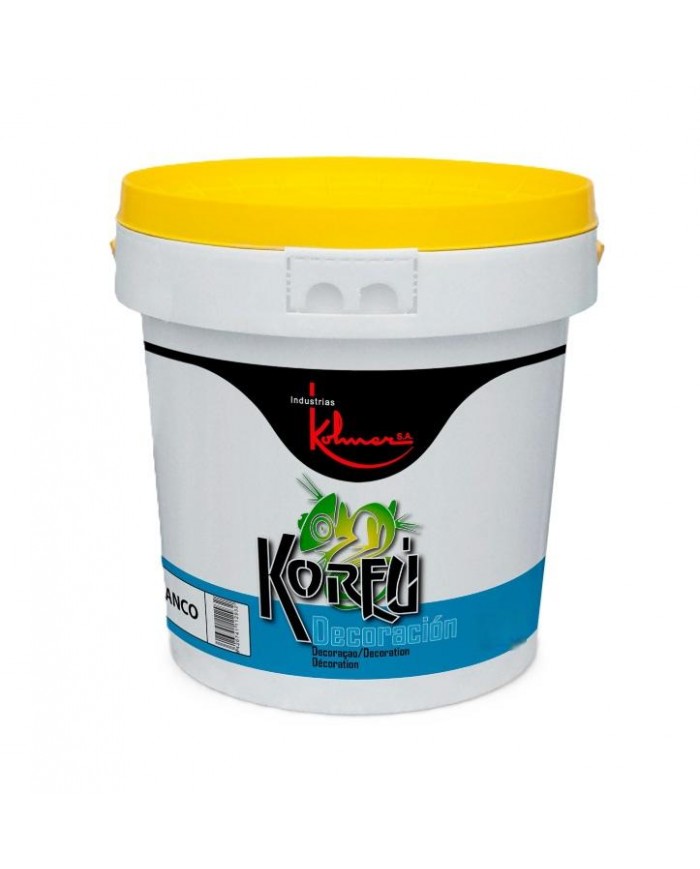 PINTURA PLAST. KORFU DEC. BL. MATE 5KG