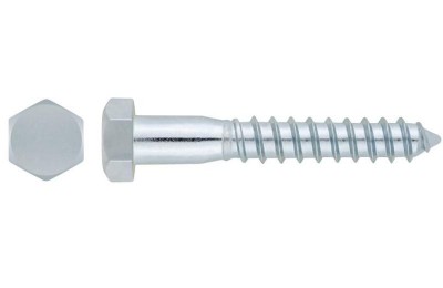 TIRAFONDO CABEZA HEXA.  7 X 50 ZINCADO INDEX (200U)