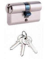 CILINDRO ISEO NIQUELADO  80MM. 30X50 LEVA CORTA