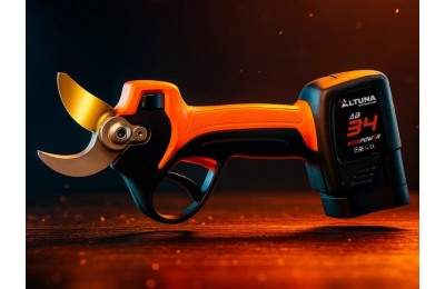 TIJERA PODA ALTUNA 21'8V. 2 BATERIAS 2.6AH HOJA TITANIO CORTE 34MM. AB34TITANIO