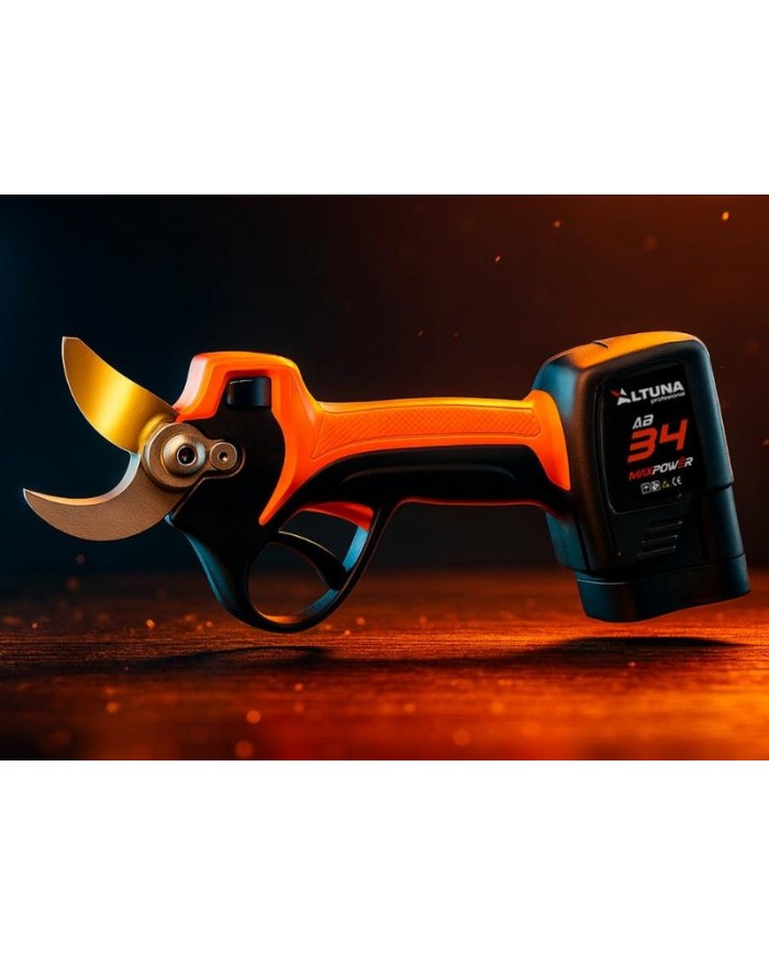 TIJERA PODA ALTUNA 21'8V. 2 BATERIAS 2.6AH HOJA TITANIO CORTE 34MM. AB34TITANIO