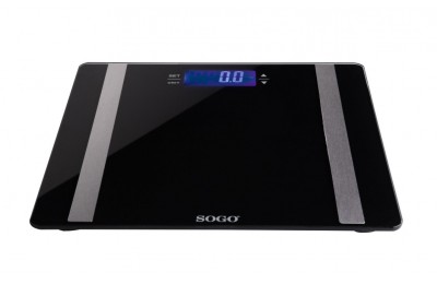 BASCULA BAÑO SOGO DIGITAL MEDIDOR CORPORAL 150KGS. BAB-SS-3980