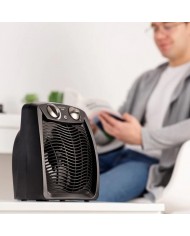 CALEFACTOR TAURUS TROPICANO NEGRO 2400W.