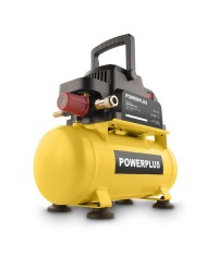 COMPRESOR 1100W. POWERPLUS 6L. SIN ACEITE POWX17215