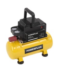 COMPRESOR 1100W. POWERPLUS 6L. SIN ACEITE POWX17215