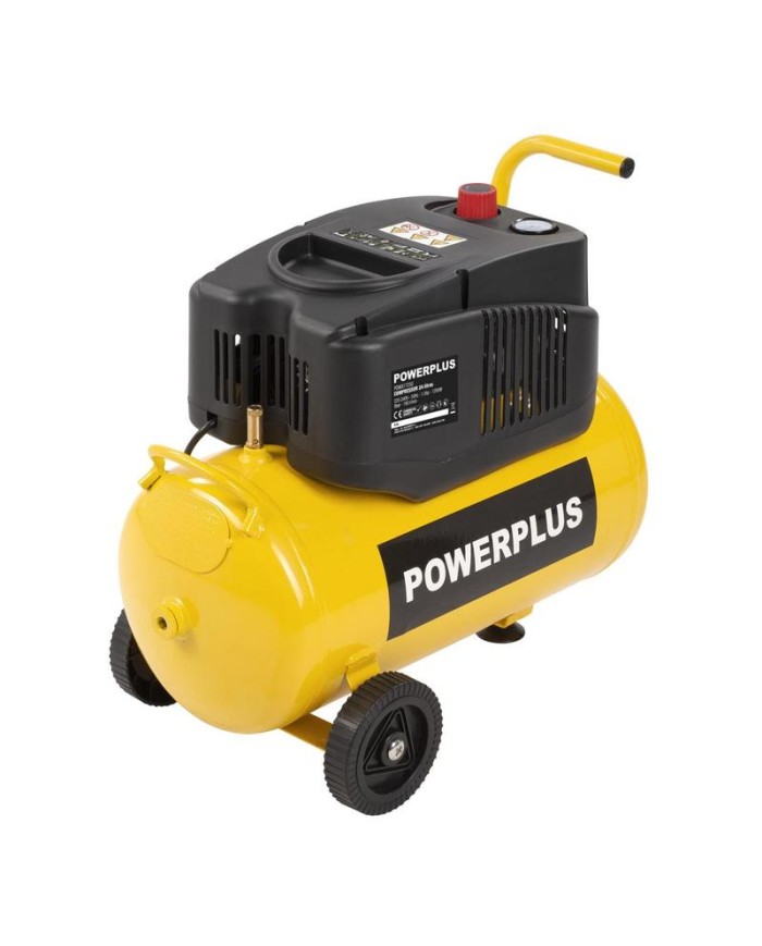 COMPRESOR 1100W. 24L. POWERPLUS SIN ACEITE POWX17250
