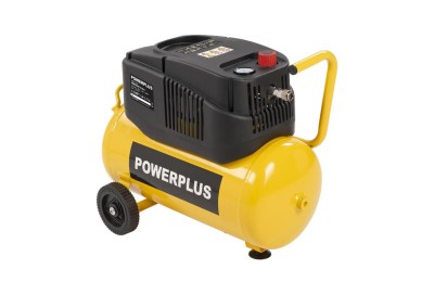 COMPRESOR 1100W. 24L. POWERPLUS SIN ACEITE POWX17250
