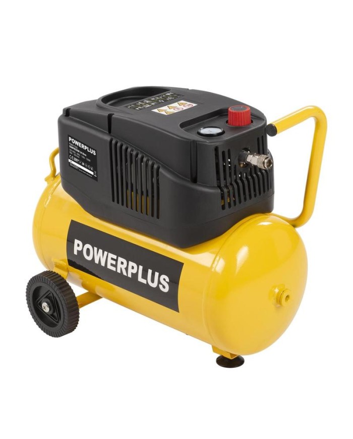 COMPRESOR 1100W. 24L. POWERPLUS SIN ACEITE POWX17250