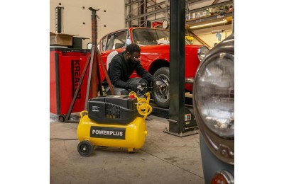 COMPRESOR 1100W. 24L. POWERPLUS SIN ACEITE POWX17250