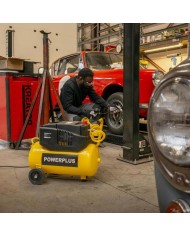 COMPRESOR 1100W. 24L. POWERPLUS SIN ACEITE POWX17250