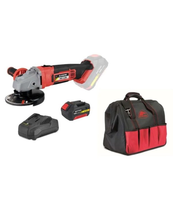 AMOLADORA STAYER 115MM. 18V 1BAT. 4AH. 1.4133