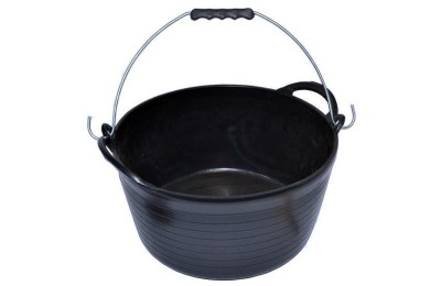 CAPAZO PLASTICO 12LTS. NEGRO SIN ASA PROMO