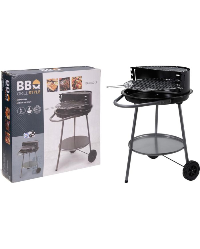 BARBACOA BBQ REDONDA ABIERTA 51X82CMS.
