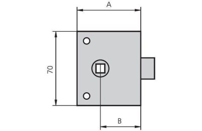 PICAPORTE CVL ESMALTADO 234-50-1