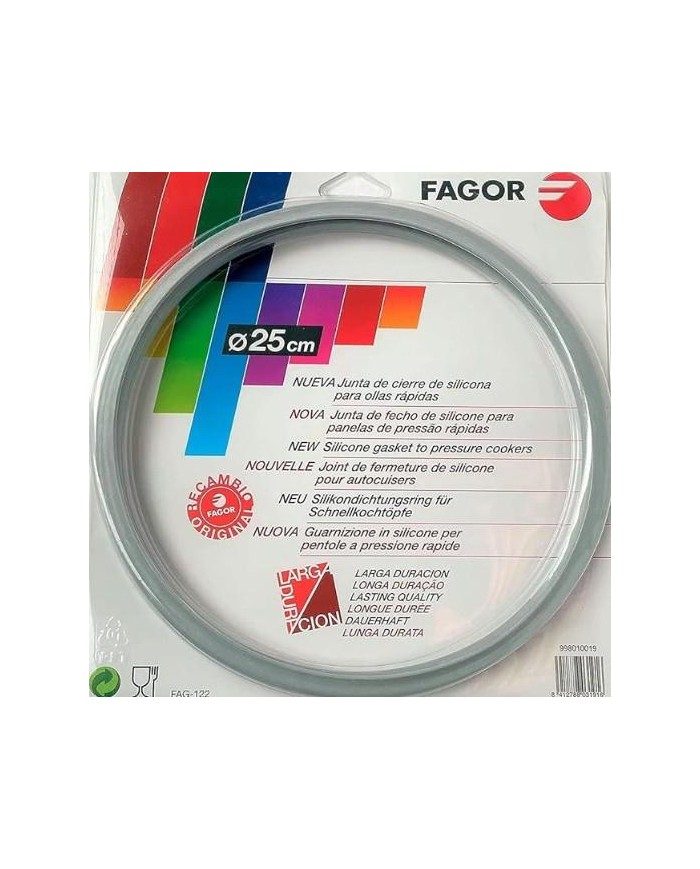 JUNTA SILICONA OLLA RAPIDA FAGOR 25CMS.