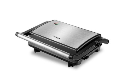 PLANCHA GRILL SANDWICHERA SOGO INOXIDABLE