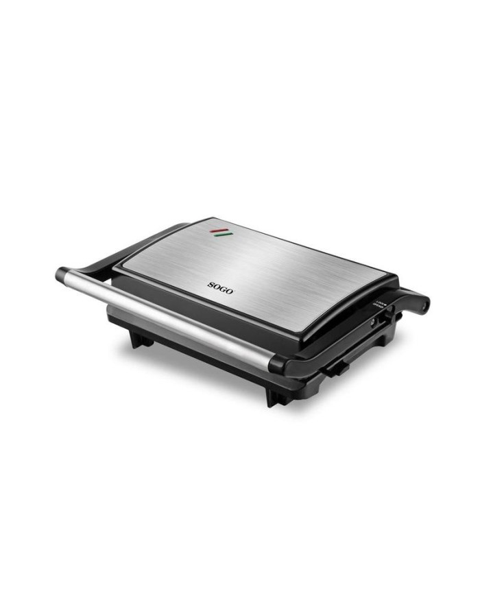 PLANCHA GRILL SANDWICHERA SOGO INOXIDABLE
