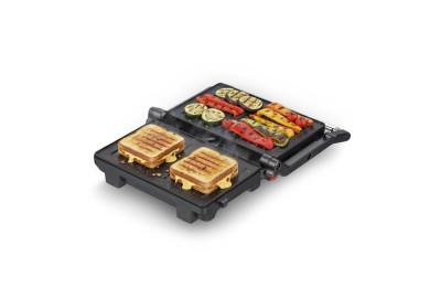PLANCHA GRILL SANDWICHERA SOGO INOXIDABLE