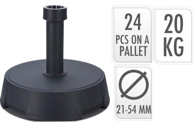 BASE SOMBRILLA MACIZA KOOP 20KGS. ANTRACITA HS1100920